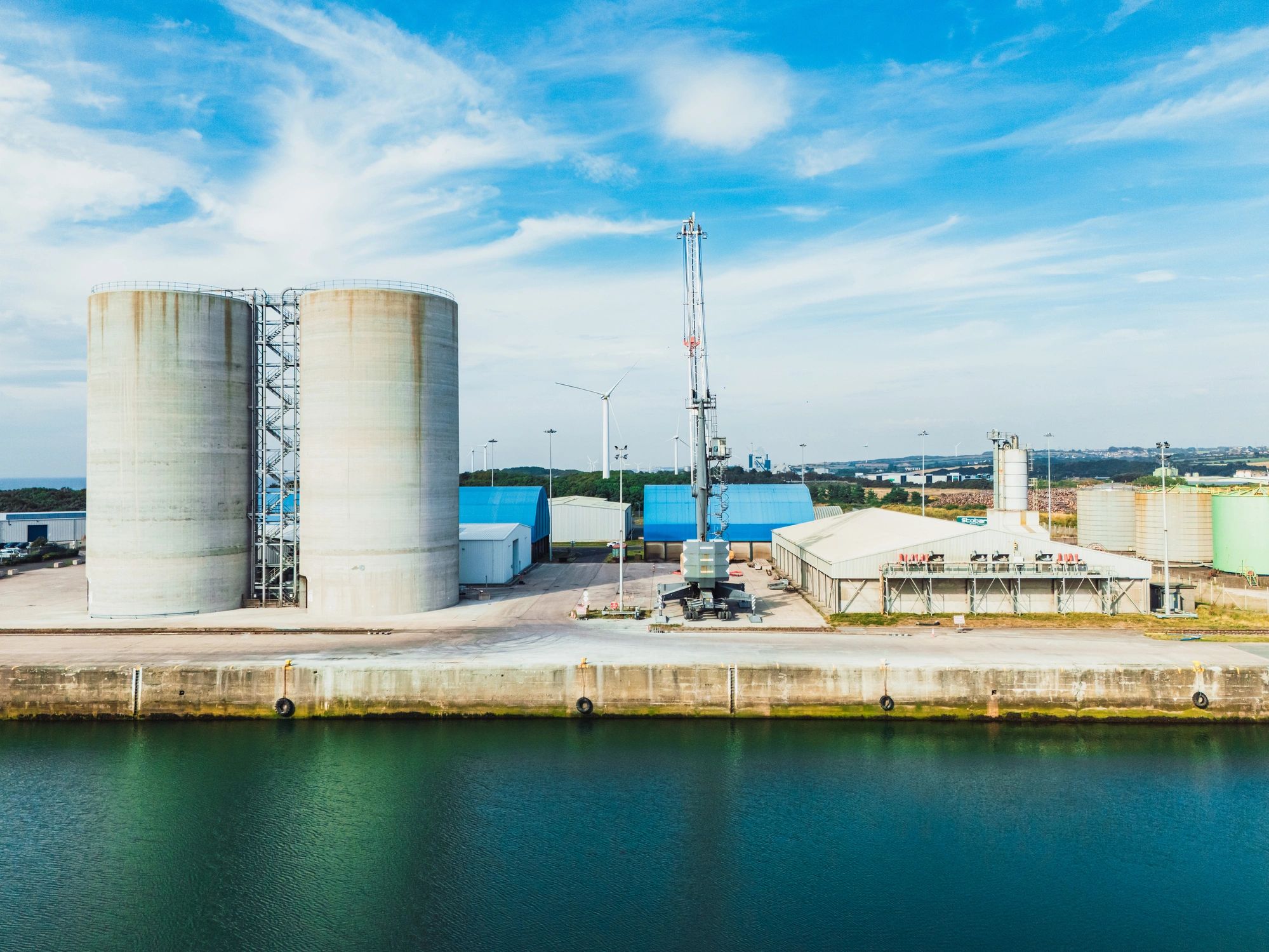 Port infrastructure supporting agricultural export logistics